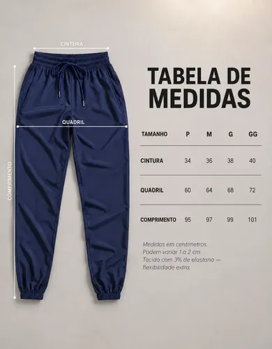 Calça Jogger Tactel Soltinha Moda Fitness Joggings Esportiva