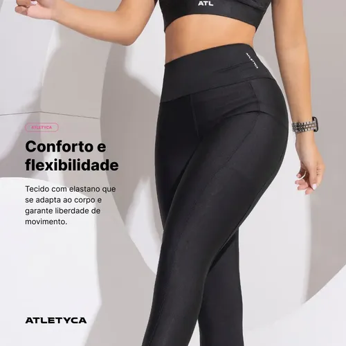 Calça Legging Com Bolso Fitness Feminino Atletyca