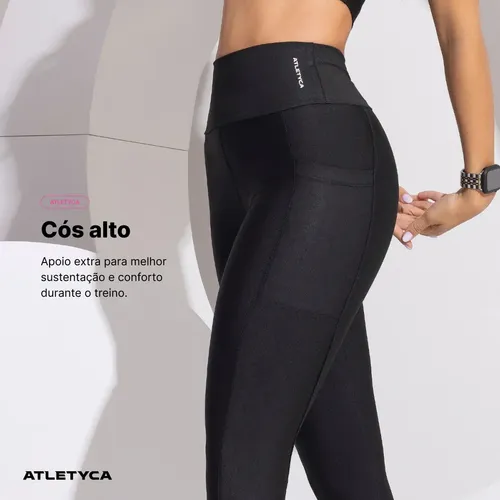 Calça Legging Com Bolso Fitness Feminino Atletyca