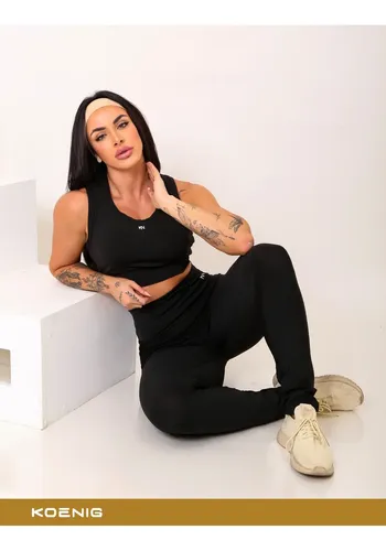 Calça Legging Fitness Zero Transparência Cintura Alta Koenig
