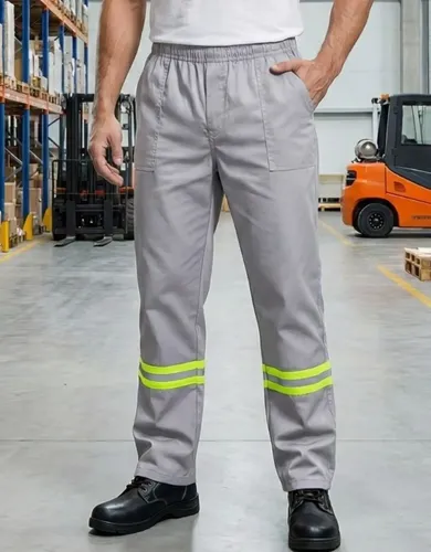 Calca masculina de brim ideal para trabalho uniforme