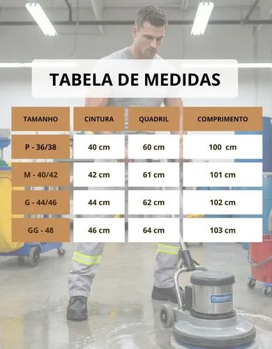 Calça Masculina De Brim Ideal Para Trabalho Uniforme