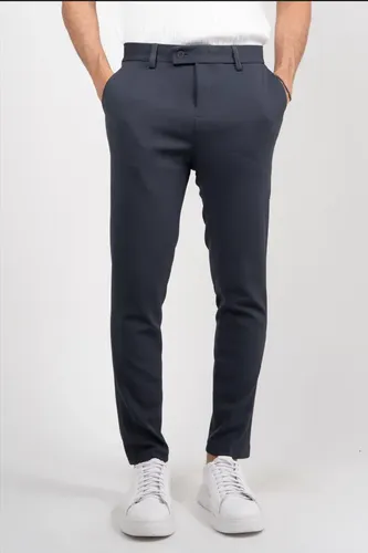 Calça Social Alfaiataria Masculina Malha Elastano Stretch