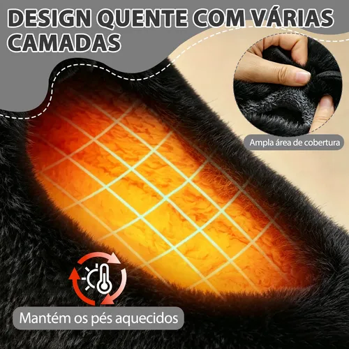 Calçados-femininos Pantufa Coelhinho Pelúcia Antiderrapante