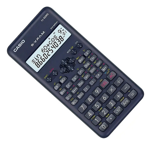 Calculadora Científica Casio Fx-82ms 2nd Edition Com 240 Funções Segunda Edição S-V.P.A.M. Acompanha Capa Cor Preto
