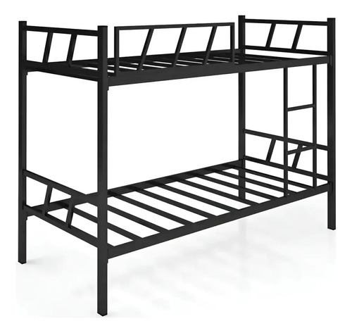 Cama beliche solteiro reforcado estilo industrial 100ferro