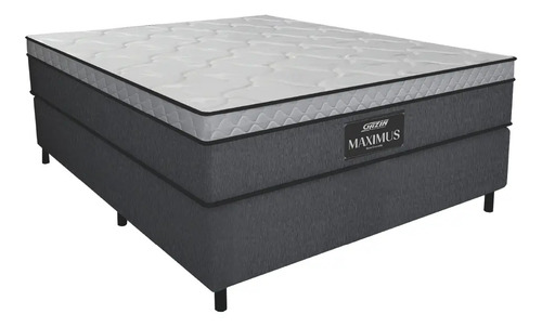 Cama box casal colchao gazin maximus molas ensacadas 138x188