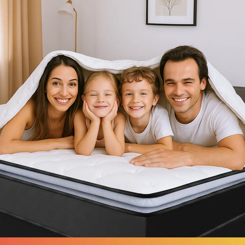 Cama Box Casal Colchão Gazin Molas Ensacadas Pillow Maximus Cinza e Preto 138x188x62cm