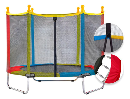 Cama elastica infantil de 140m c rede de protecao ate 70kg