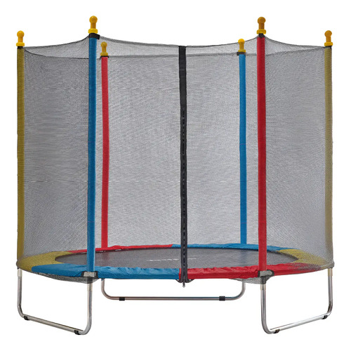 Cama elastica infantil justfun 18 m colorida com rede de pro 1