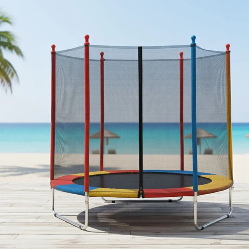Cama Elástica Infantil Pula Pula largura 1,80m X altura 1,60m Trampolim Desmontável Eloria