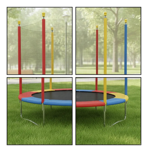 Cama Elástica Infantil Pula Pula largura 1,80m X altura 1,60m Trampolim Desmontável Eloria