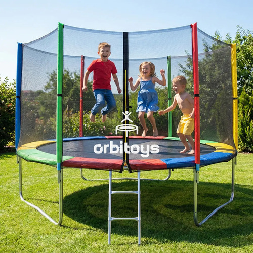 Cama elastica orbitoys 305m trampolim pula pula infantil com