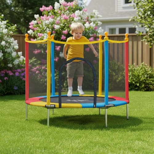 Cama elastica trampolim justfun de 140 m para criancas color
