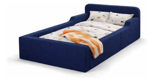 Cama infantil montessoriana aconchego de solteiro 100 espuma