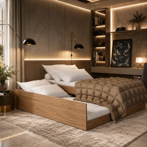 Cama Solteiro Vira Casal Matrix 3 Em 1 Resistente Mdf Luxo