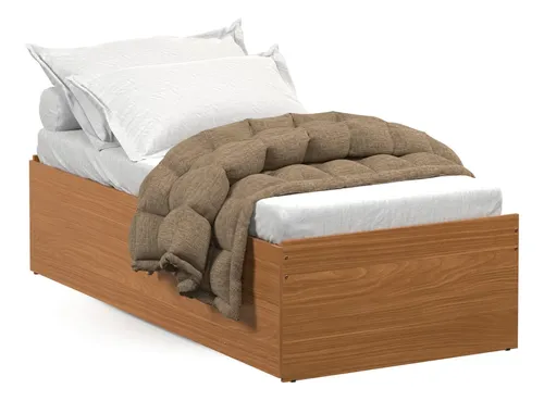 Cama Solteiro Vira Casal Matrix 3 Em 1 Resistente Mdf Luxo