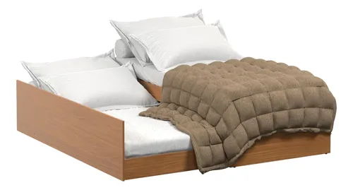 Cama Solteiro Vira Casal Matrix 3 Em 1 Resistente Mdf Luxo