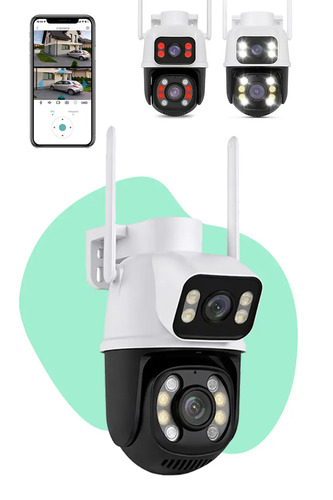 Camera de seguranca ip casenn a28 dome 3mp wi fi visao notur