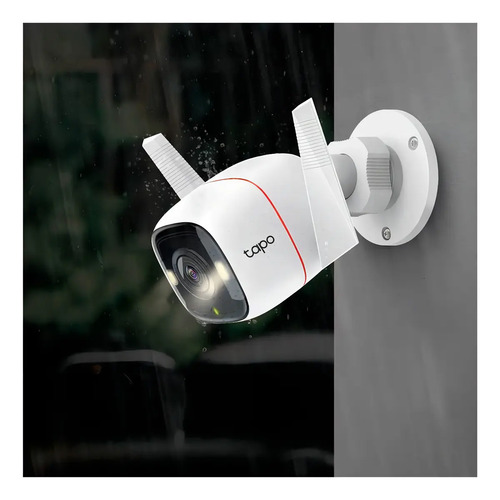 Câmera de segurança IP externa Tp Link Tapo C320ws WiFi com alarme e controle de voz com resolução de 2k
