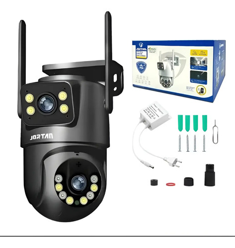 Camera de seguranca ip jortan jt 8695 wi fi lente dupla 355