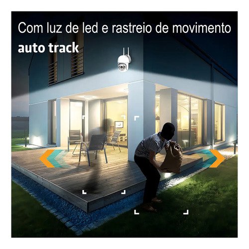 Câmera de Segurança IP Smart Externa Wifi HD Yoosee com Visão Noturna e Áudio Bidirecional