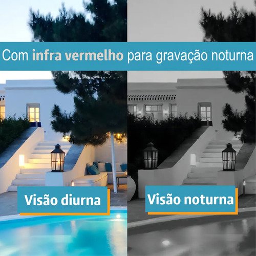 Câmera de Segurança IP Smart Externa Wifi HD Yoosee com Visão Noturna e Áudio Bidirecional