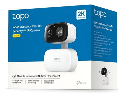 Câmera de segurança Wi-Fi interna/externa TP-Link Tapo C216 branca