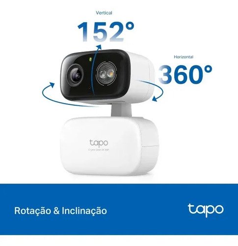 Câmera de segurança Wi-Fi interna/externa TP-Link Tapo C216 branca