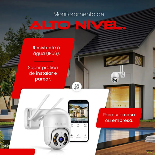 Câmera De Segurança Wifi Icsee Externa Mini Dome Full Hd Infravermelho Prova D'água Kateluo
