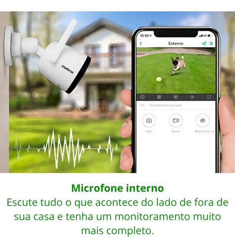 Câmera De Vídeo Intelbras Im5 Sc Full Hd Cor Branco