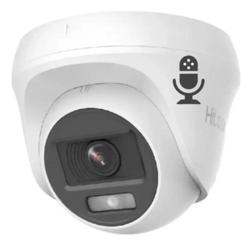 Camera dome hikvision thc t127 lps microfone visao noturna c