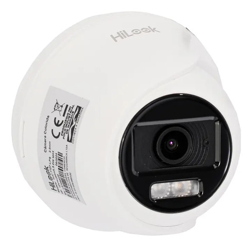 Câmera Dome Hikvision Thc T127 Lps Microfone Visão Noturna Cor Branco