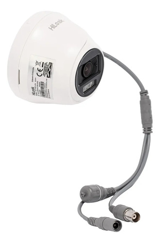 Câmera Dome Hikvision Thc T127 Lps Microfone Visão Noturna Cor Branco