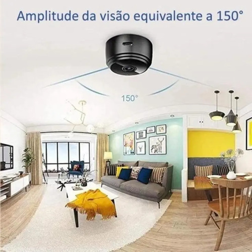 Câmera Espiã Mini A9 Sensor E Visão Noturna Monitoramento