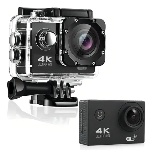 Camera filmadora sport 4k wi fi hd 12mp prova dagua cor pret