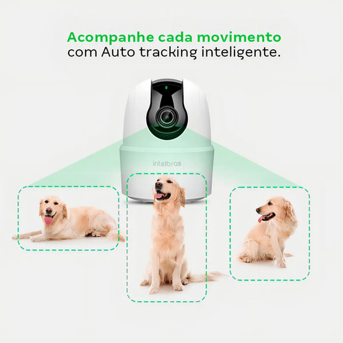 Câmera Inteligente Intelbras Ime 360 3mp Visão 360 Wi-fi Cor Branco