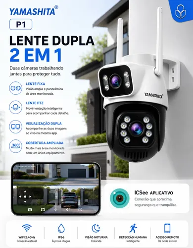 Camera Ip Speed Dome Mais Ptz Wifi Prova D Agua A Melhor Imp