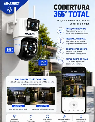 Camera Ip Speed Dome Mais Ptz Wifi Prova D Agua A Melhor Imp