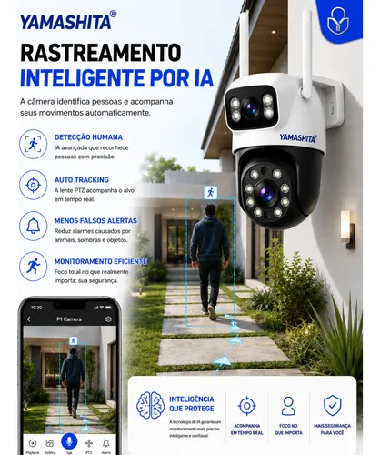 Camera Ip Speed Dome Mais Ptz Wifi Prova D Agua A Melhor Imp