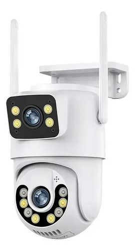 Camera lentes dupla prova dagua ip wifi externa branca a28 j