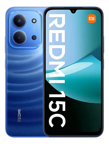 Camera redmi 15c 69 4g 256gb 8gb hyperos 50mpx azul