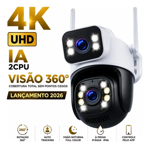 Camera seguranca externa ip wifi a28 app icsee a prova dagua
