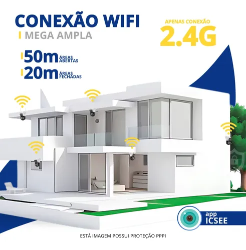 Câmera Segurança Externa Ip Wifi A28 App Icsee A Prova Dagua