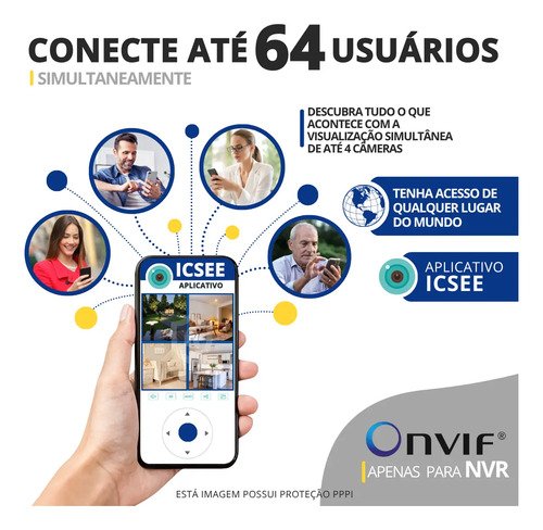 Câmera Segurança Ip Externa Wifi A28 App Icsee À Prova Dágua