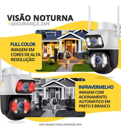 Câmera Segurança Ip Externa Wifi A28 App Icsee À Prova Dágua