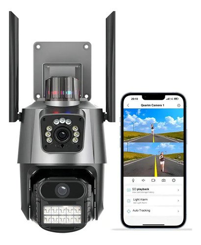 Camera seguranca ip wifi p11 app yoosee lente dupla 6mp pret