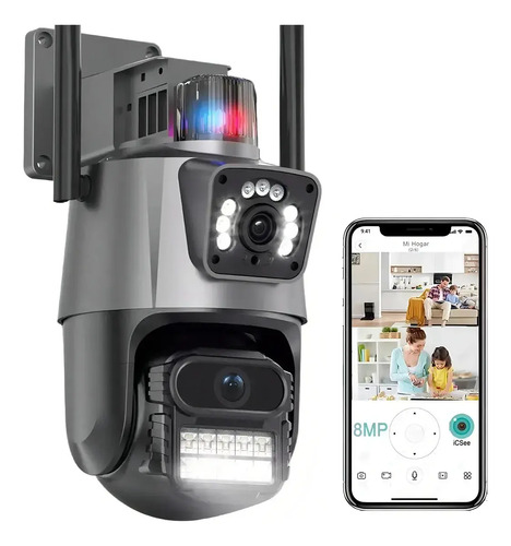 Camera seguranca ip wifi p11 lente dupla 6mp full hd app ics 1