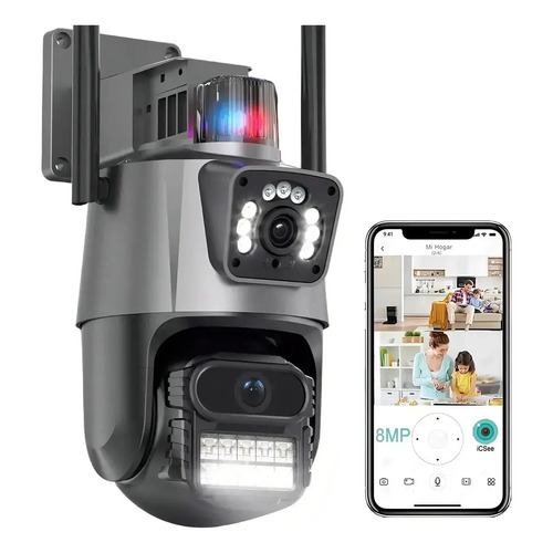 Camera seguranca ip wifi p11 lente dupla 6mp full hd app ics 1