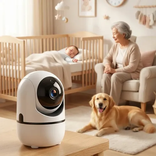 Camera wifi baba eletronica pet 360 visao noturna seguranca